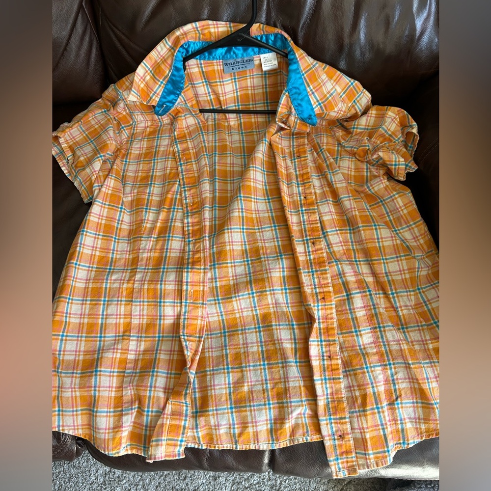 Wrangler Blues Button Up Shirt